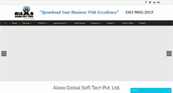 Desktop Screenshot of alexaglobalsofttech.com